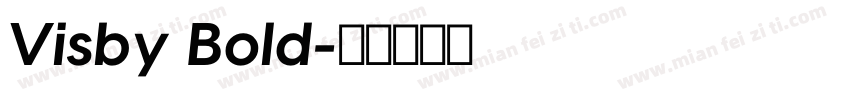 Visby Bold字体转换